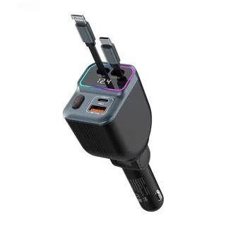 شارژر فندکی خودرو پرودو مدل PDFWCH068 ظرفیت ۶۵ وات